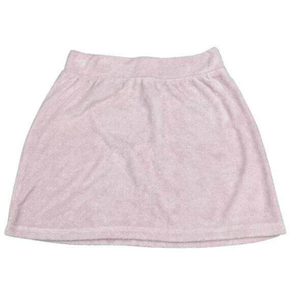 Aritzia Wilfred Free Terry Pull On Mini Skirt In Pink Size Small - Picture 2 of 5
